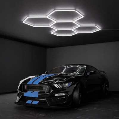 hexagon apsvietimas, led hexagon lempos