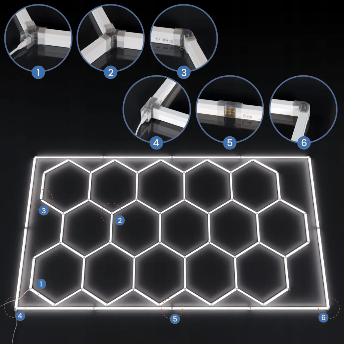 hexagon lempos, hexagon korys