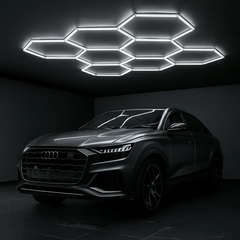 hexagon led korio sviestuvas, hexagon apsvietimas, led korys, hexagon led
