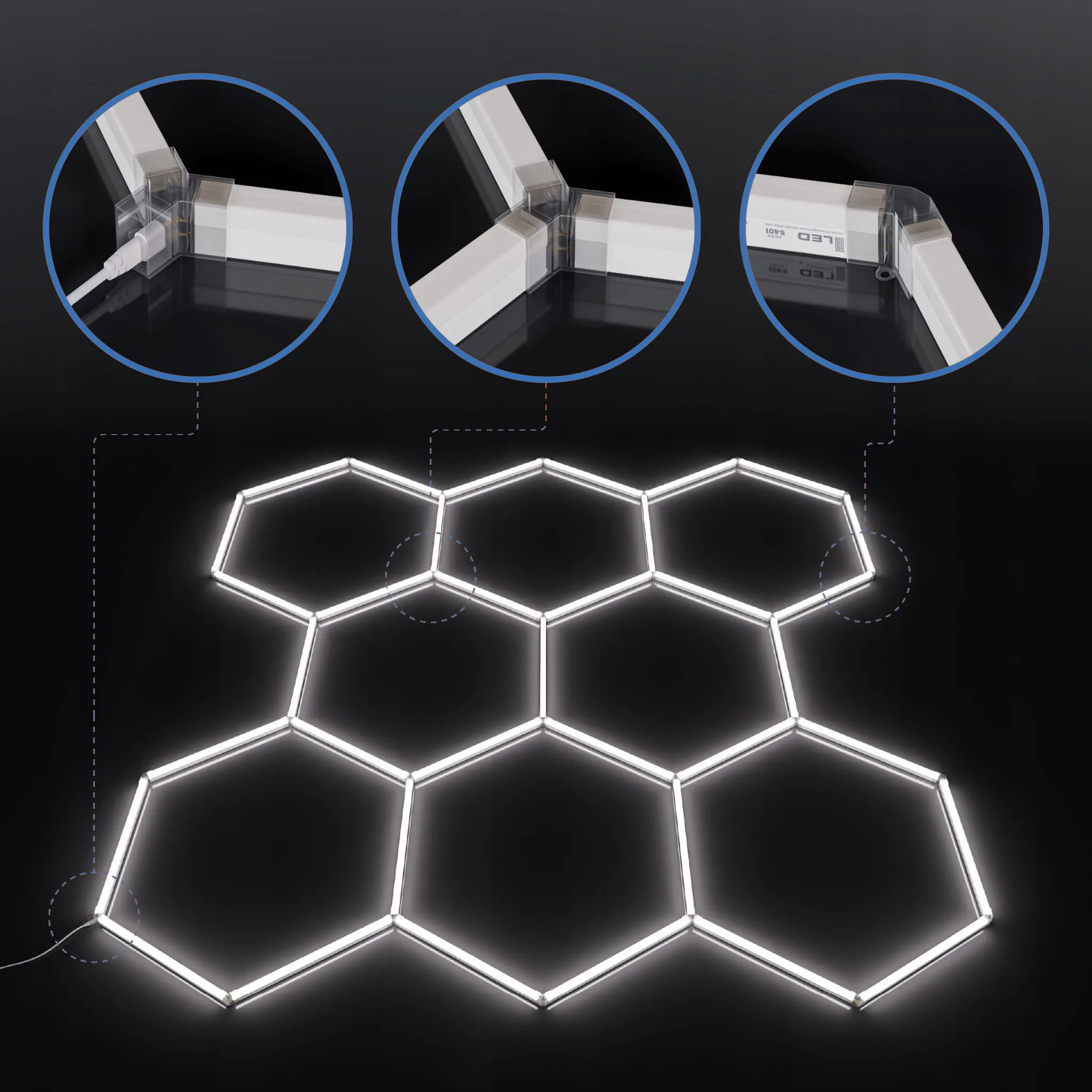 hexagon apsvietimas