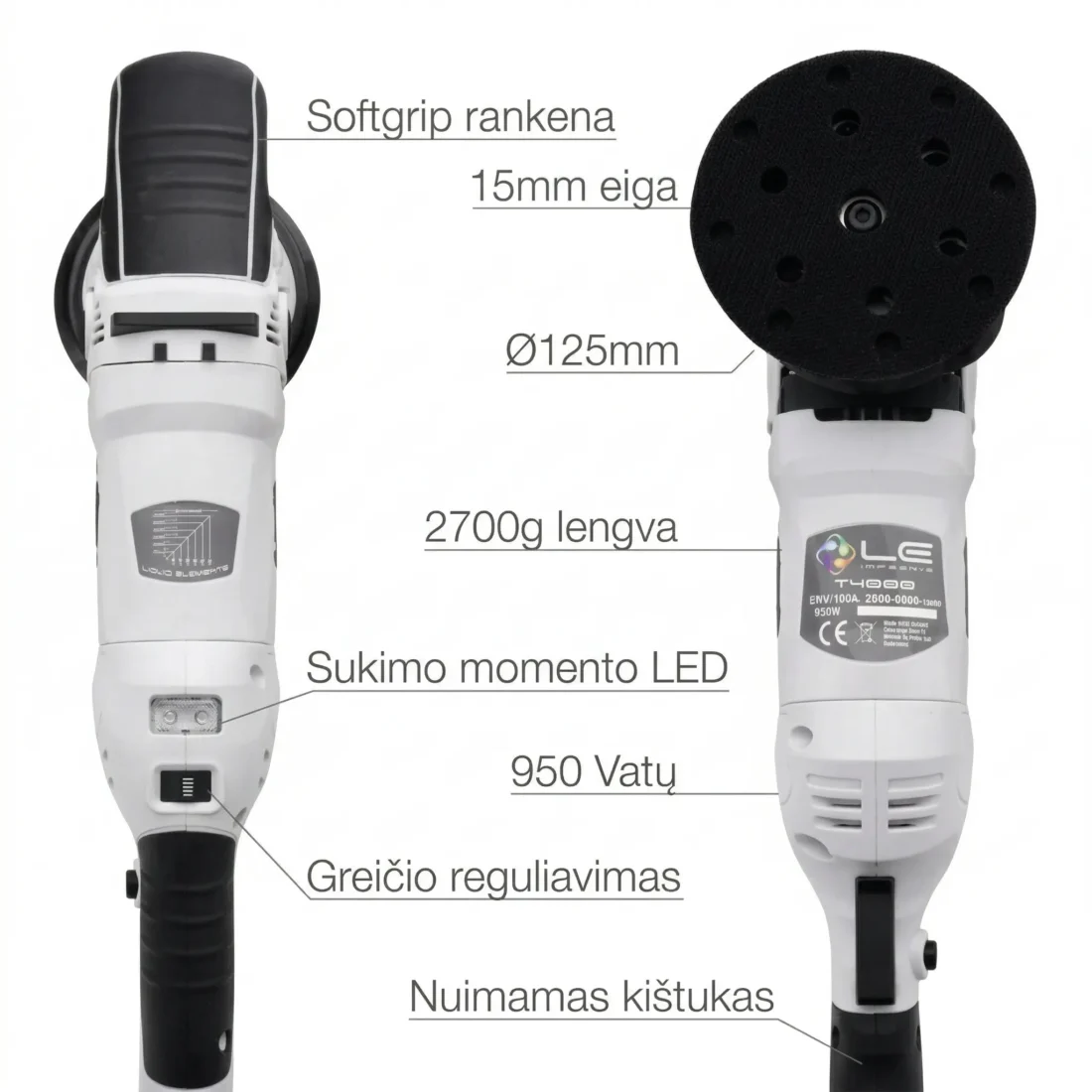 liquid elements poliravimo masinele