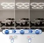 led hexagon korys, led hexagon apsvietimas, led hexagon dimeriuojamas