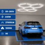 hexagon led, led korys, led dimeriuojamas korys, led hexagon apsvietimas